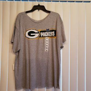 Green Bay Packers Tee Shirt with crystals applied
